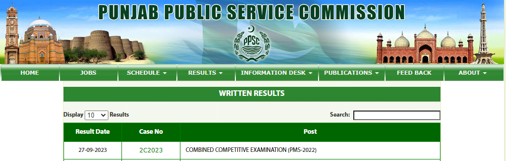 PPSC Announces PMS 2022 Written Result - Check PMS Result Online