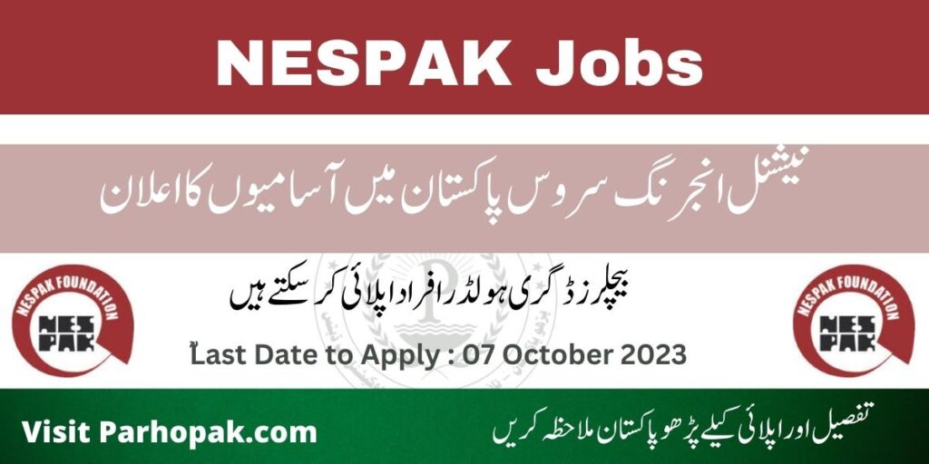 NESPAK Jobs 2023 online Apply