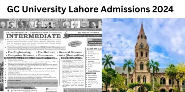 GC University Lahore Admissions 2024