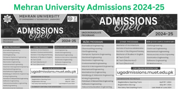 Mehran University Admissions
